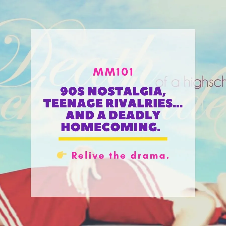 Promotional image for Death of a High School Cheerleader murder mystery game